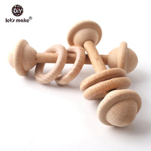 Load image into Gallery viewer, 5PCS NATURAL WOODEN TEETHING