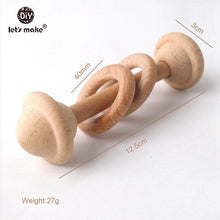 Load image into Gallery viewer, 5PCS NATURAL WOODEN TEETHING