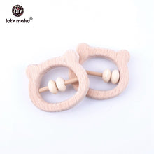 Load image into Gallery viewer, WOODEN BEAR TEETHING