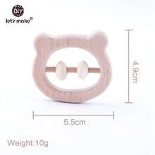 Load image into Gallery viewer, WOODEN BEAR TEETHING