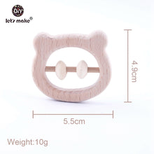 Load image into Gallery viewer, WOODEN BEAR TEETHING