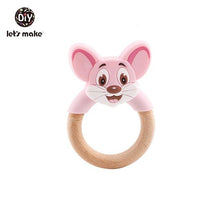 Load image into Gallery viewer, MOUSE WOODEN TEETHING