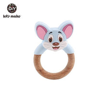 Load image into Gallery viewer, MOUSE WOODEN TEETHING