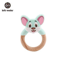 Load image into Gallery viewer, MOUSE WOODEN TEETHING