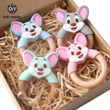 Load image into Gallery viewer, MOUSE WOODEN TEETHING