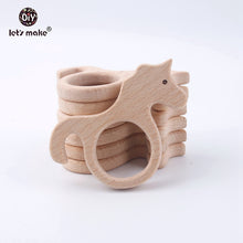 Load image into Gallery viewer, UNICORN WOODEN TEETHERS